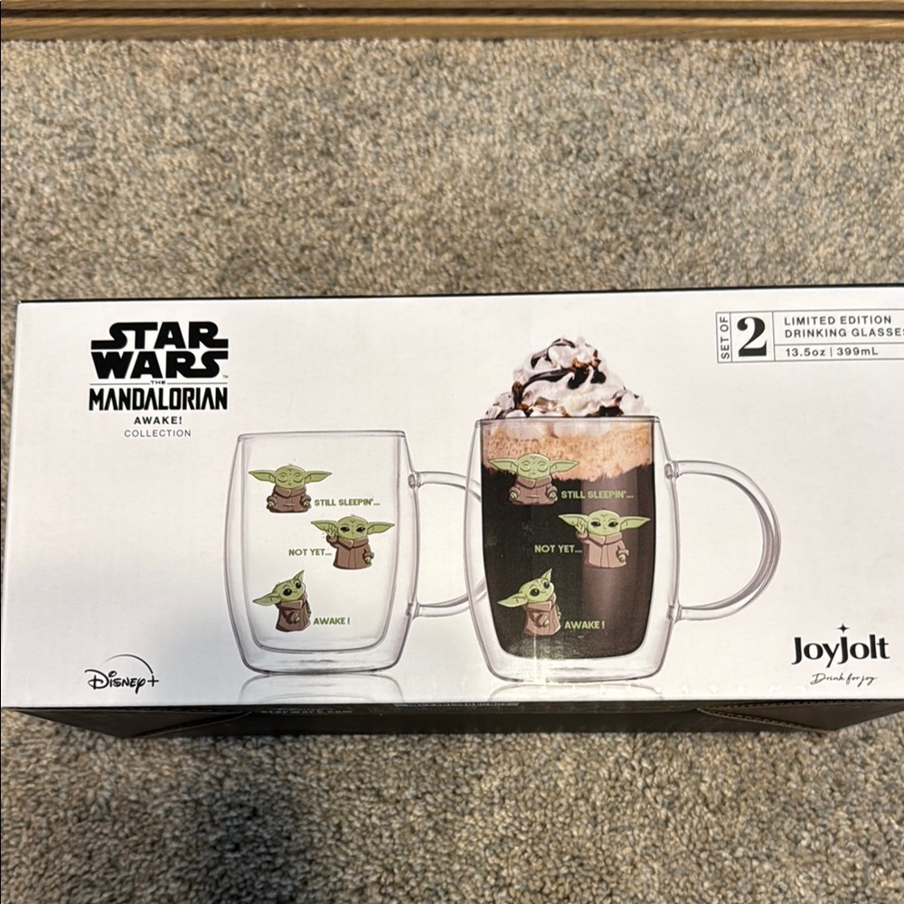 Star Wars Mandalorian Glass Mug Set